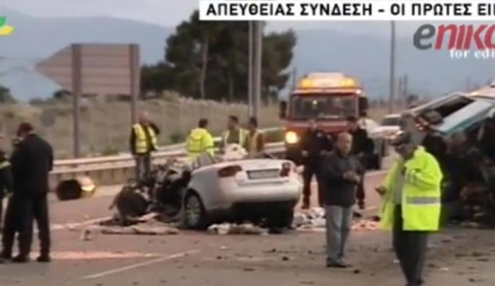 Φρικτό τροχαίο στην Αθηνών - Κορίνθου: Δύο νεκροί και ένας τραυματίας μετά από τρελή κούρσα νταλίκας - Σοκάρουν οι εικόνες