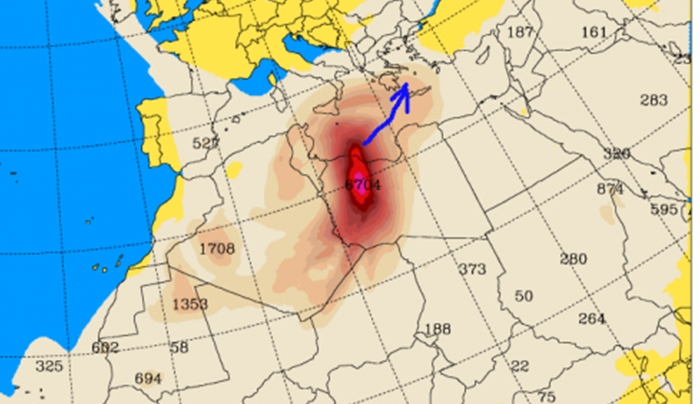 Η αφρικανική σκόνη "πνίγει" όλα τα νησιά του Νοτίου Αιγαίου - Ισχυροί νοτιάδες σε όλη τη Δωδεκάνησο