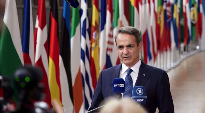 Ο πρωθυπουργός Κυριάκος Μητσοτάκης στη Συνόδου Κορυφής της ΕΕ στις Βρυξέλλες, (ΦΩΤΟ ΑΡΧΕΙΟΥ) ΓΡΑΦΕΙΟ ΤΥΠΟΥ ΤΟΥ ΠΡΩΘΥΠΟΥΡΓΟΥ/
