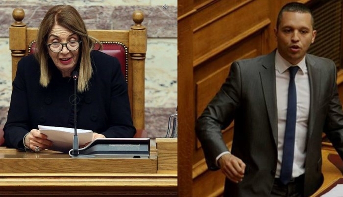 Παραλήρημα Κασιδιάρη: Θα βάλουμε σκιάχτρο την Χριστοδουλοπούλου - "Είσαι νεοναζί κανίβαλος" απάντησε η αντιπρόεδρος της βουλής - ΒΙΝΤΕΟ