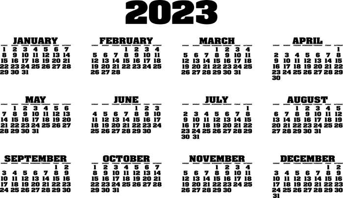 Αργίες 2023: Όλα τα τριήμερα της νέας χρονιάς
