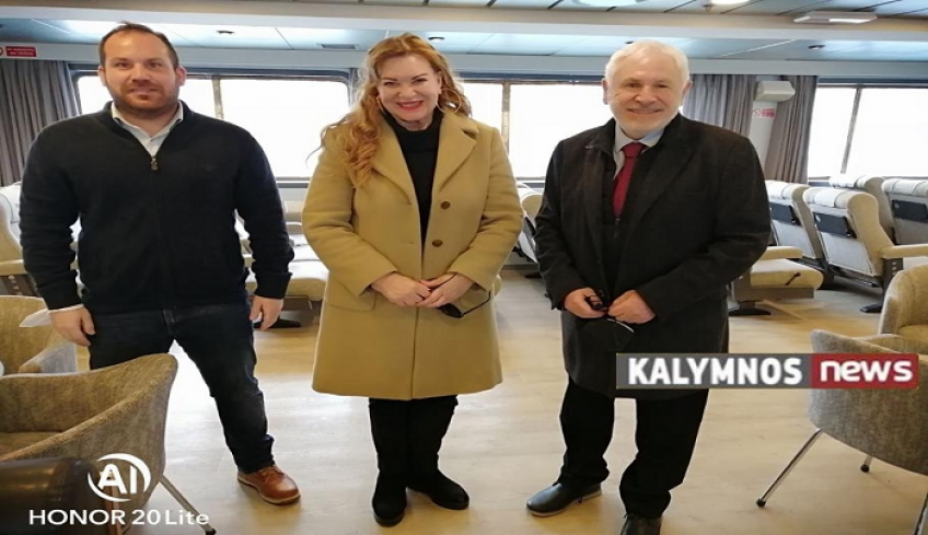Στην Κάλυμνο ο Φώτης Μανούσης  της  SAOS FERRIES- Στα Δωδεκάνησα θα δρομολογηθεί και το νέο πλοίο της Εταιρείας (video)