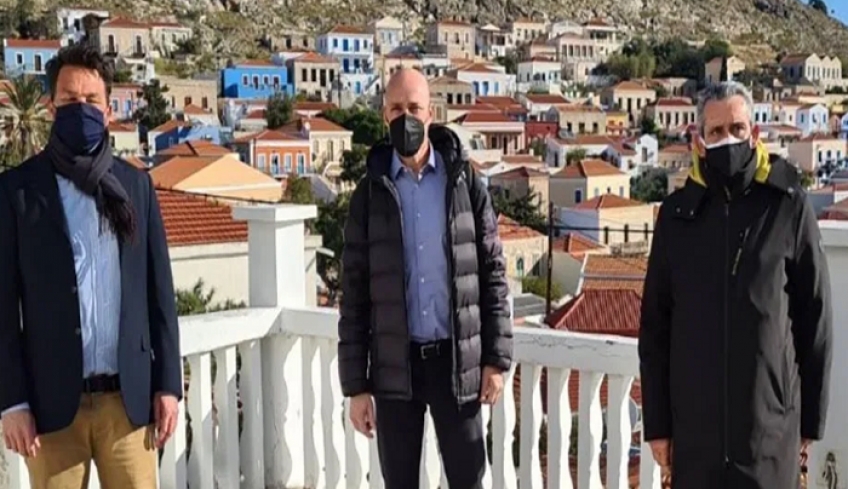 Ο Υφυπουργός Περιβάλλοντος Γιώργος Αμυράς στη Χάλκη