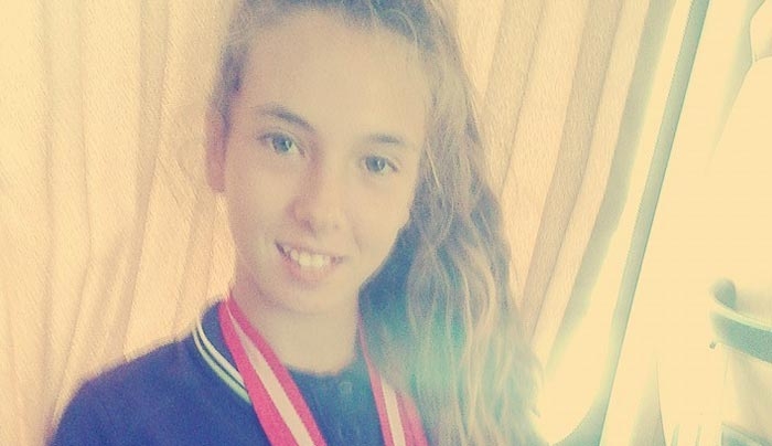 H Φιλοθέη Φραζή της Α.Ε. Δικαίου και η Ειρήνη Δανελλάκη του Γ.Α.Σ. Ιάλυσος στο Βόλο