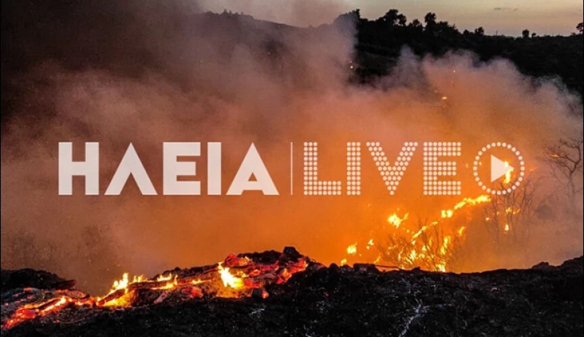 Νέα πυρκαγιά στην Ηλεία - Ακούστηκαν εκρήξεις στην περιοχή [βίντεο]