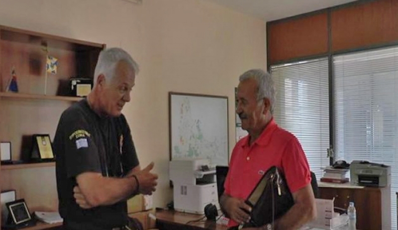 Νέος Διοικητής της Πυροσβεστικής ο Πασχάλης Φούσκας - Συνάντηση με Σεβ. Μαραγκό για Πολιτική Προστασία