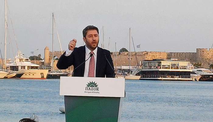 Το πρόγραμμα του ΠΑΣΟΚ -ΚΙΝΑΛ παρουσίασε ο Νίκος Ανδρουλάκης από τη Ρόδο