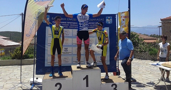 Ο Μάριος Σαρτζετάκης Πρωταθλητής Εφήβων στον αγώνα αντοχής του Πανελληνίου ποδηλασίας