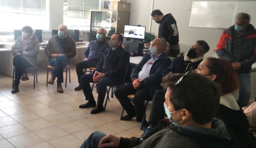 Eπίσκεψη του Προέδρου του Επιμελητηρίου Δωδ/σου κ. Ι. Πάππου στο 1ο ΕΠΑ.Λ. Κω