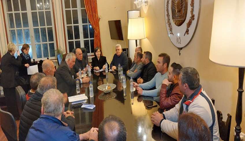 Συνάντηση στο Επαρχείο Κω, φορέων του Πρωτογενούς τομέα με τη Γ.Γ του Υπουργείου Αγροτικής Ανάπτυξης Χ.Καλογήρου και τον Αντιπεριφερειάρχη Πρωτογενή τομέα Π.Ν.ΑΙ Φ.Ζανετίδη