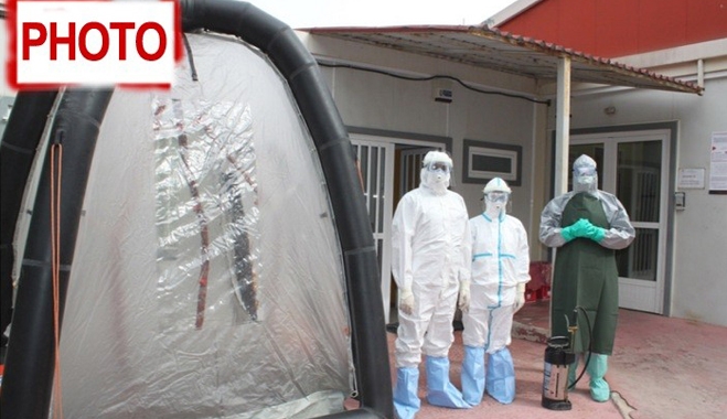 Η πρώτη άσκηση ετοιμότητας για Έμπολα στην Ελλάδα (φωτογραφίες)