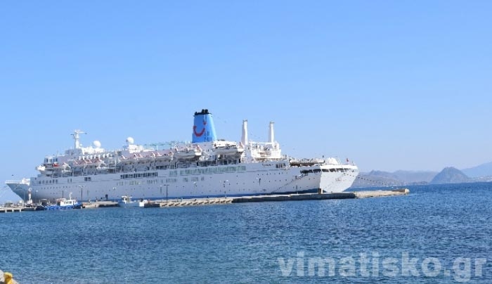 Με 1250 Άγγλους επιβάτες το κρουαζιερόπλοιο «THOMSON SPIRIT» στο λιμάνι της ΚΩ