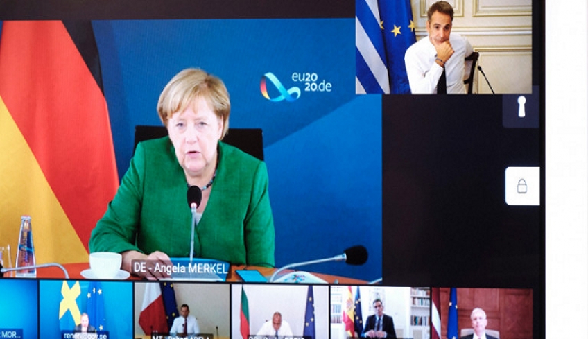 Τηλεδιάσκεψη Μητσοτάκη με Μισέλ, Μέρκελ και άλλους ηγέτες ΕΕ -Τι είπαν για κυρώσεις στην Τουρκία