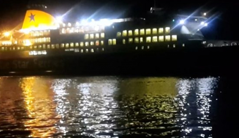 Η πρώτη προσέγγιση του BLUE STAR DELOS στην Κάλυμνο (video)
