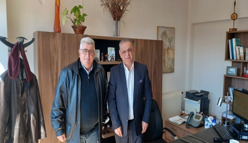 Συνάντηση του Φιλήμονα Ζαννετίδη με τον υπηρεσιακό Γραμματέα του Υπουργείου Αγροτικής Ανάπτυξης Δημήτρη Τσαγκαλίδη.