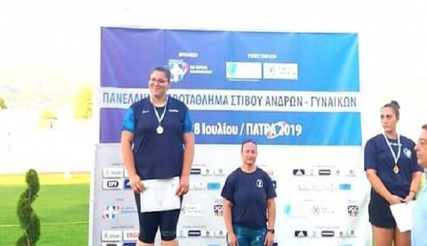Αργυρό μετάλλιο για τη Μαρία Μαγκούλια στη σφαιροβολία γυναικών στο Πανελλήνιο Πρωτάθλημα στίβου