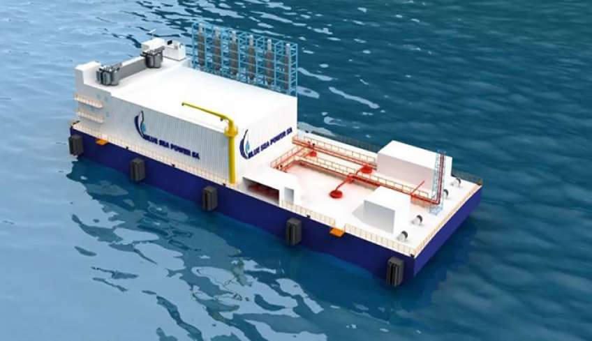 Αίτηση για πλωτό σταθμό ηλεκτροπαραγωγής 120 MW στη Ρόδο υπέβαλε η Blue Sea Power