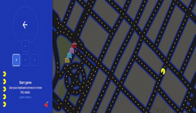 Google Maps: Ψάχνετε δρόμο; Θα σας τον βρει ο... Pac - Μan!