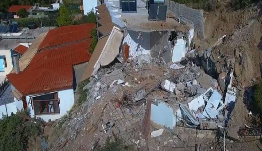 Τραγωδία στην Κρήτη: Βίντεο από drone δείχνει το μέγεθος της καταστροφής από την πτώση του βράχου [εικόνες, βίντεο]