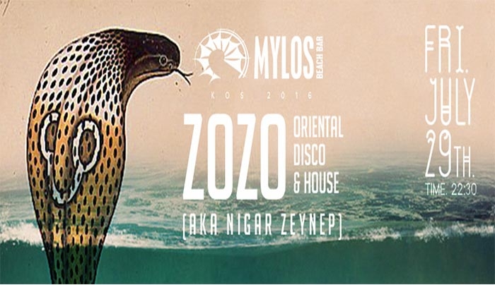 Η μοναδική ZOZO στο "Mylos Beach Bar" στις 29/07!