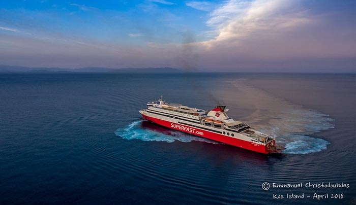 Στις 19 Μαίου 2017 ξεκινά το SUPERFAST XII να προσεγγίζει την Κάλυμνο.