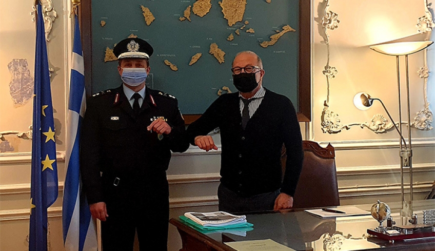 Επίσκεψη του νέου Περιφερειακού Αστυνομικού Διευθυντή Νοτίου Αιγαίου στον Αντιπεριφερειάρχη Κυκλάδων