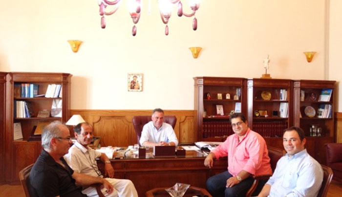 Συνάντηση Δημάρχου Κω με Χ. Κόκκινο, Γ. Χαλκιδιό και Δ. Χαματζόγλου