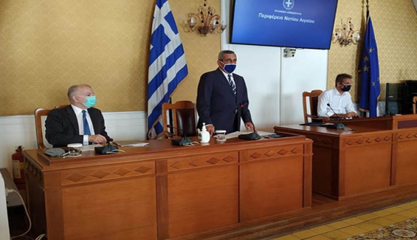 Συνάντηση εργασίας Κυριάκου Μητσοτάκη με τους τοπικούς φορείς στη Ρόδο
