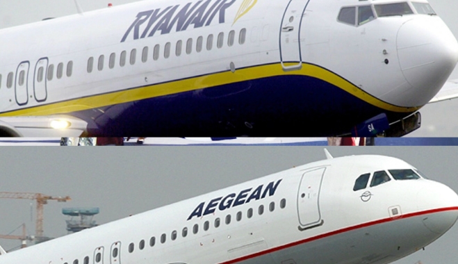 Aegean και Ryanair απογείωσαν φέτος τον ελληνικό τουρισμό
