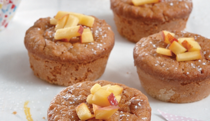 Muffin με νιφάδες βρώμης και μήλα