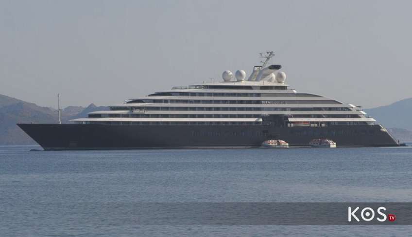 Στο λιμάνι της Κω το εξάστερο mega yacht «Scenic Eclipse»