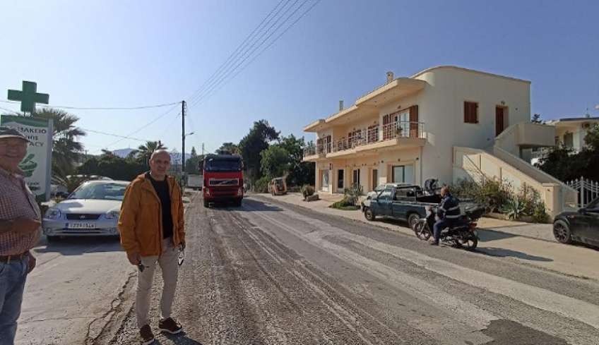 Έναρξη ασφαλτοστρώσεων στη Λέρο