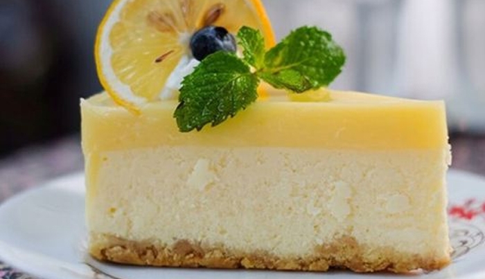 Cheesecake λεμόνι με γιαούρτι