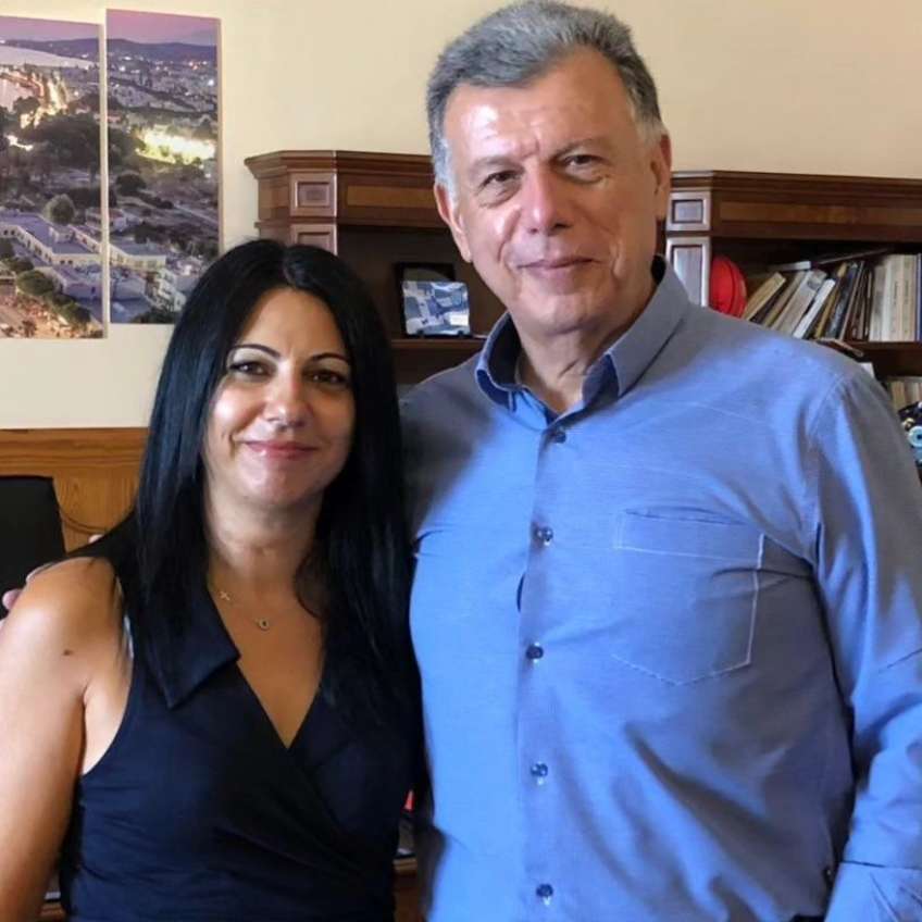 Η Σούλα (Διονυσία) Ελευθερίου με τον Θεοδόση Νικηταρά