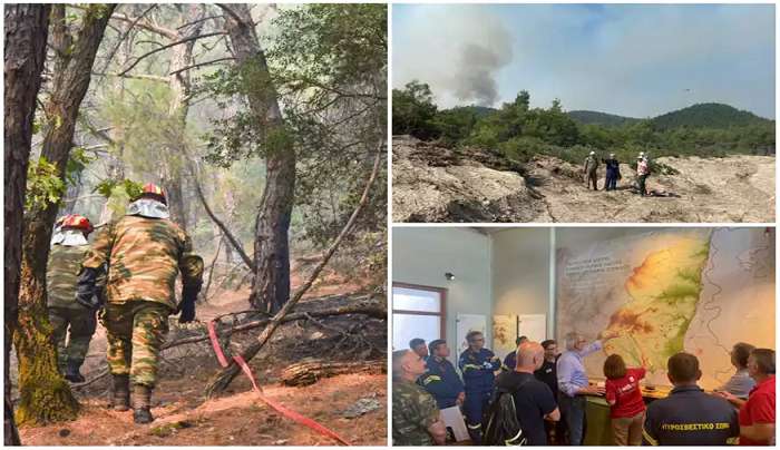 Φωτιά στη Δαδιά: Κίνδυνος επέκτασης νοτιοδυτικά – Γιατί επιχειρούν μόνο ελικόπτερα – Η εικόνα από το πύρινο μέτωπο στη Λέσβο