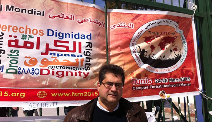 Ο Χ. Κόκκινος στο παγκόσμιο κοινωνικό Forum στην Τυνησία