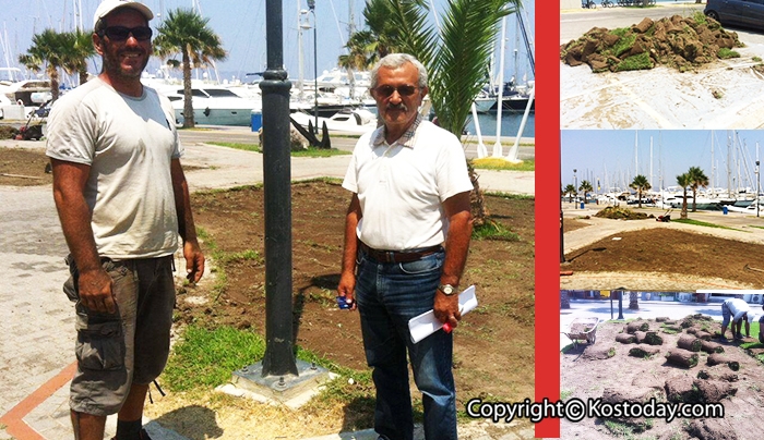 Αλλάζει όψη η Μαρίνα της Κω με νέα φύτευση και άλλες εργασίες καλλωπισμού! (φωτό)