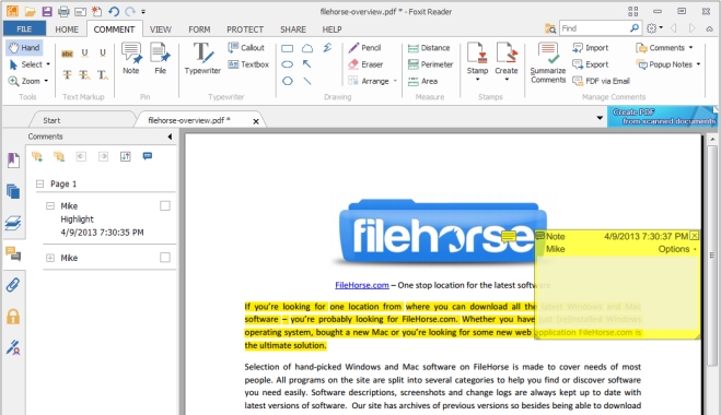 Foxit Reader : Μια πολύ καλή εφαρμογή διαχείρισης PDF αρχείων που διατίθεται και σε δωρεάν έκδοση 