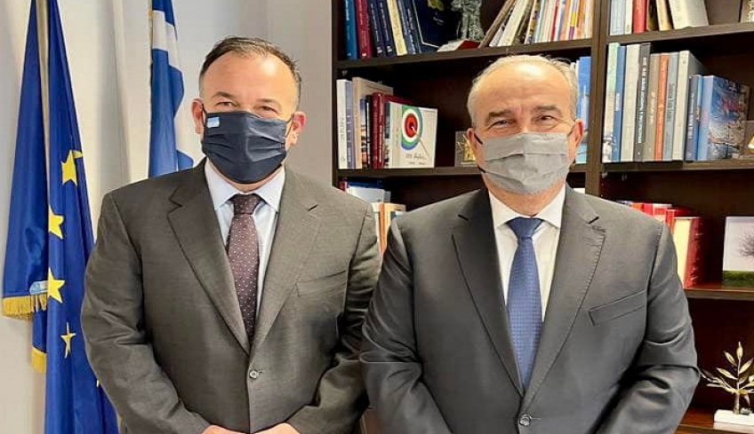 Συνάντηση Ι. Παππά με τον Νίκο Παπαθανάση - Αναπληρωτή Υπουργό Ανάπτυξης και Επενδύσεων