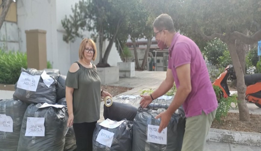 'Εφτασε στους πυρόπληκτους της Εύβοιας η βοήθεια της Κω