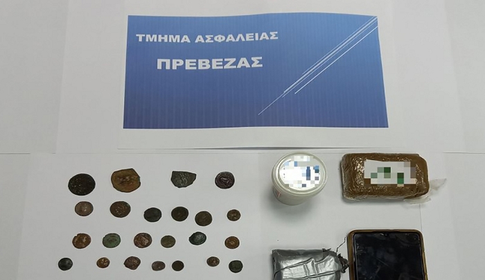 Πρέβεζα: Αρχαία νομίσματα και ναρκωτικά με προορισμό την Κάλυμνο