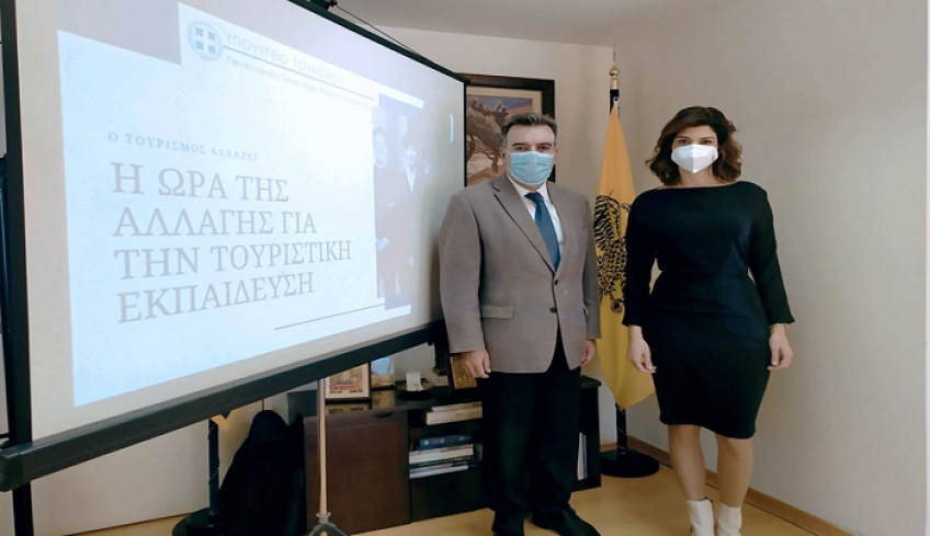 “Πεδίο σύγκλισης η τουριστική εκπαίδευση”- Συνάντηση του Υφ. Τουρισμού με την Τομεάρχη Τουρισμού του ΣΥΡΙΖΑ κα. Νοτοπούλου