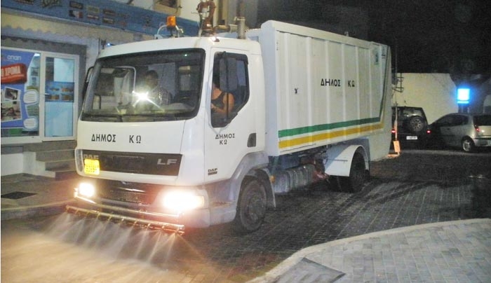 Εκτεταμένοι καθαρισμοί με πλύσιμο των δρόμων στην πόλη της Κω - ΔΕΙΤΕ πού και πότε