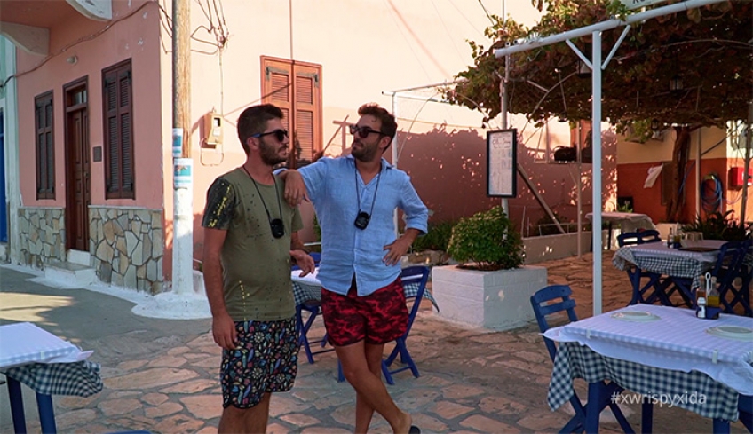 Άρης Τσάπης , Γιάννης Φραγκίσκος"ΧΩΡΙΣ ΠΥΞΙΔΑ" Επεισόδιο: Καστελόριζο