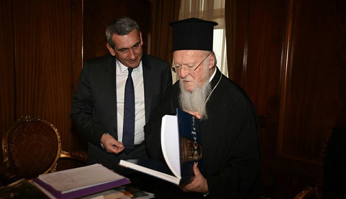 Με τον Οικουμενικό Πατριάρχη κ.κ. Βαρθολομαίο συναντήθηκε o κ. Γιώργος Χατζημάρκος