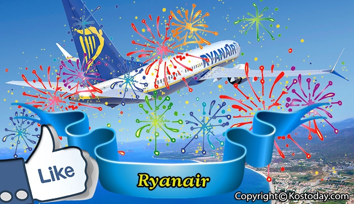 Η Ryanair γιορτάζει ρεκόρ σε Followers στο Facebook