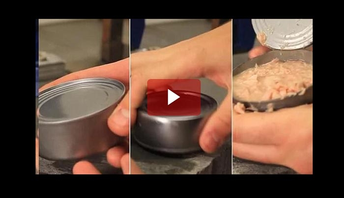 Πώς να ανοίξετε μια κονσέρβα χωρίς ανοιχτήρι - Είναι απίστευτα απλό (Βίντεο)
