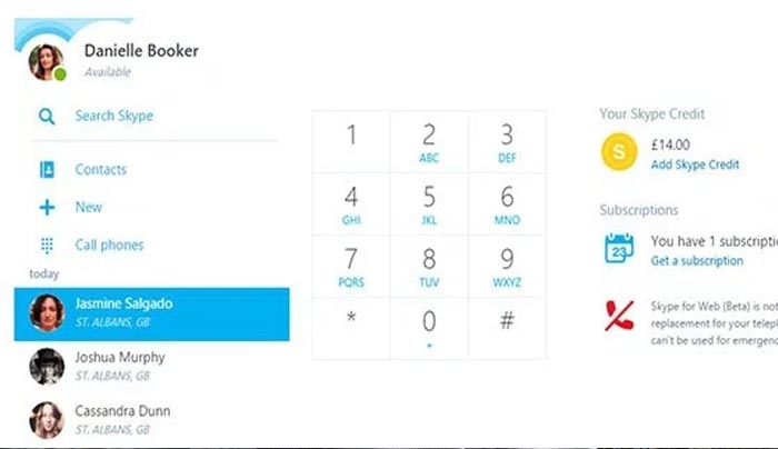 Skype for Web: Σύστημα ειδοποιήσεων και κλήσεις σε σταθερά/κινητά απευθείας από τον web browser