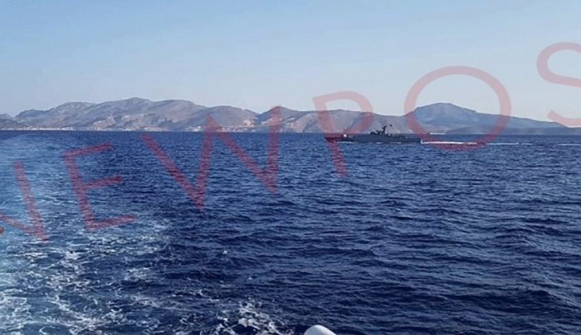 Τουρκική πρόκληση με διέλευση πολεμικού πλοίου έξω από την Κάλυμνο (φωτό)