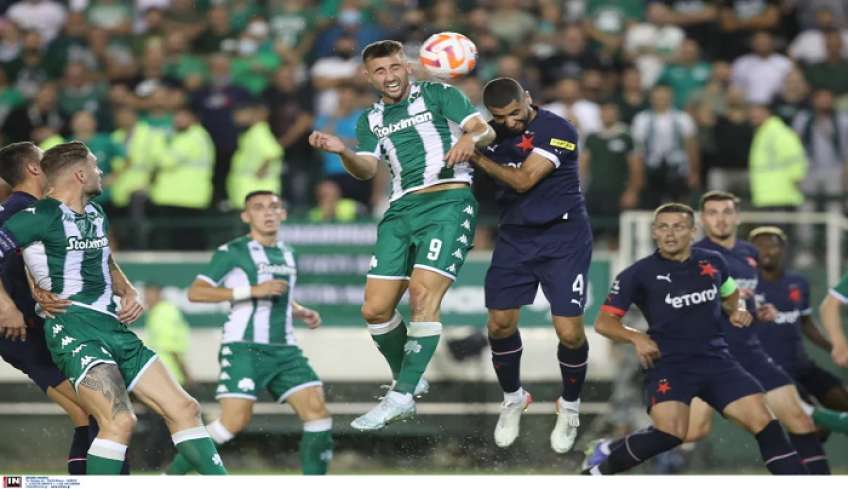 Παναθηναϊκός - Σλάβια Πράγας 1-1, το πάλεψαν οι «πράσινοι» αλλά έμειναν εκτός Ευρώπης